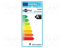 LED lamp; warm white; G9; 230VAC; 370lm; 3.5W; 280°; 2700K