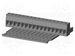 Connector: pluggable terminal block; plug; female; straight; grey
