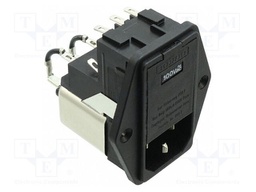 Connector: AC supply; socket; male; 4A; 250VAC; -25÷85°C; 300uH