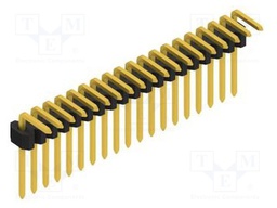 Connector: pin strips; pin header; male; PIN: 19; 1.27mm; THT; 1x19