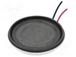 Loudspeaker; miniature; 1W; 8Ω; Ø28x5.8mm; 20kHz; Sound level: 82dB