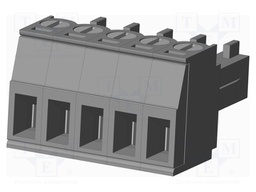 Connector: pluggable terminal block; plug; female; straight; grey