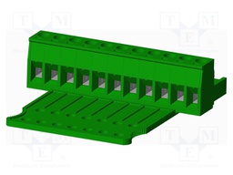 Connector: pluggable terminal block; plug; female; straight; 300V