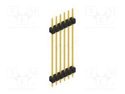 Connector: pin strips; pin header; male; PIN: 6; 2.54mm; THT; 1x6