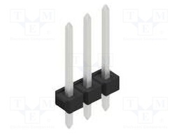 Connector: pin strips; pin header; male; PIN: 3; 2.54mm; THT; 1x3