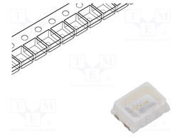 LED; SMD; PLCC2,2216; blue; 200÷600mcd; 2.2x1.6x0.55mm; 120°; 20mA
