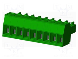 Connector: pluggable terminal block; plug; female; straight; 10A