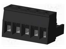 Connector: pluggable terminal block; plug; female; straight; 300V