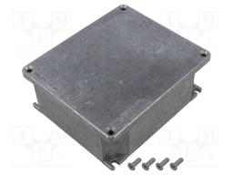 Enclosure: multipurpose; X: 141mm; Y: 166mm; Z: 64mm; aluminium