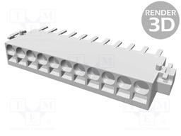Connector: wire-board; female; PIN: 11; 2.54mm; SMT; socket; 6A