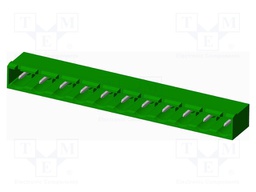 Connector: pluggable terminal block; socket; male; angled 90°