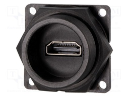 Connector: HDMI; socket; Data-Con-X; THT; IP67,IP68