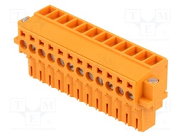 Pluggable terminal block; 3.5mm; ways: 12; straight; plug; female