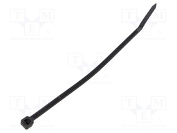 Cable tie; L: 100mm; W: 2.5mm; polyamide; 80N; black; Ømax: 22mm