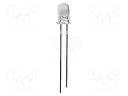 LED; UV; 15°; 10÷20mA; P: 40mW; λd: 387.5÷392.5nm; 3.2÷3.6VDC; THT