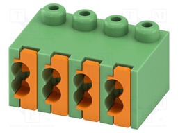 PCB connector, nominal cross section: 0.5 mm?, color: green,