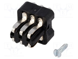 Connector: rectangular; male; Han Staf; PIN: 6; size 3A; soldering