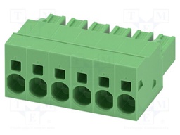 PCB connector, nominal cross section: 6 mm?, color: green, n