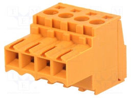 Pluggable terminal block; 3.5mm; ways: 4; straight; plug; female