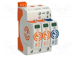 Surge arrestor; Mounting: DIN; IP20