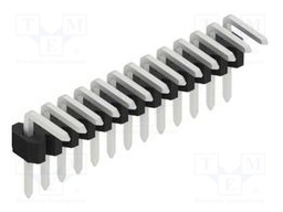 Connector: pin strips; pin header; male; PIN: 13; 1.27mm; THT; 1x13