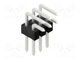 Connector: pin strips; pin header; male; PIN: 6; 2.54mm; THT; 2x3