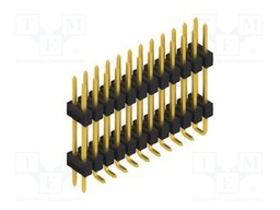 Connector: pin strips; pin header; male; PIN: 24; 2.54mm; SMT; 2x12