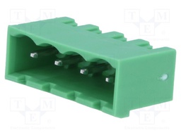 Pluggable terminal block; 5.08mm; ways: 4; straight; socket; male