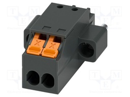 PCB connector, nominal cross section: 1.5 mm2, color: black,
