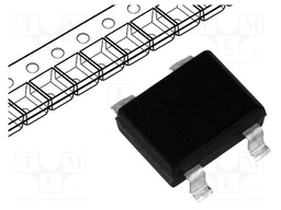 Single-phase bridge rectifier; Urmax: 20V; If: 1A; Ifsm: 40A; SMT