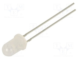 LED; green; 5mm; 1560÷2180mcd; 60°; Front: convex; 12VDC; -30÷85°C