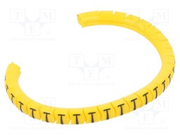 Markers for cables and wires; Label symbol: T; 1.3÷3mm; PVC; PA