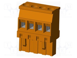 Connector: pluggable terminal block; plug; female; angled 90°