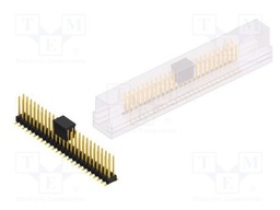 Connector: pin strips; pin header; male; PIN: 50; 2.54mm; SMT; 2x25