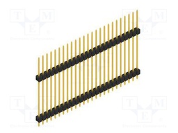 Connector: pin strips; pin header; male; PIN: 25; 2.54mm; THT; 1x25