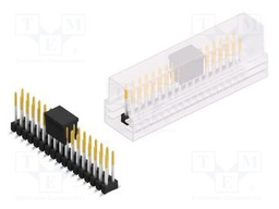 Connector: pin strips; pin header; male; PIN: 34; 2.54mm; SMT; 2x17