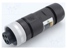 Plug; Connector: circular; female; PIN: 4; IP67,IP69K; 2.5÷10mm2