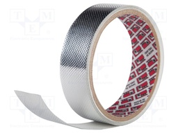 Tape: shielding; W: 15mm; L: 16.5m; Thk: 0.085mm; 30N/cm; max.155°C