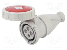Connector: AC supply 3-phase; plug; female; 32A; 400VAC; IEC 60309