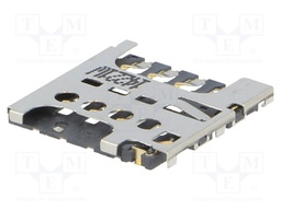 Connector: for cards; Micro SIM; push-pull; SMT; PIN: 6