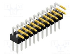 Connector: pin strips; pin header; male; PIN: 22; 2.54mm; THT; 2x11