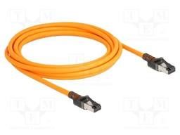 Patch cord; S/FTP; Cat: 6a; RJ45 plug,USB C socket,both sides; 3m