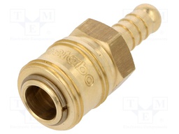 Quick connection coupling EURO; with bushing; brass