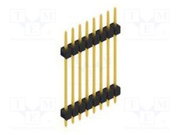 Connector: pin strips; pin header; male; PIN: 8; 2.54mm; THT; 1x8