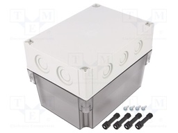 Enclosure: multipurpose; X: 130mm; Y: 180mm; Z: 125mm; MNX; grey; IK08
