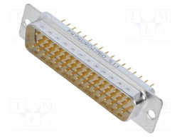 D Sub Connector, Standard, Plug, 50 Contacts, DD, Solder