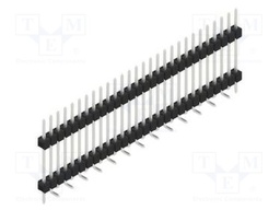 Connector: pin strips; pin header; male; PIN: 28; 2.54mm; SMT; 1x28