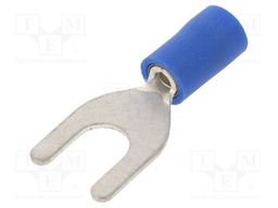 Tip: fork; M6; Ø: 6.4mm; 1.5÷2.5mm2; crimped; for cable; insulated