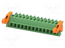 PCB connector, nominal cross section: 1.5 mm2, color: green,