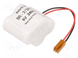 Battery: lithium; 6V; JAE connector IL-2S-S3L-N,cables; 2400mAh